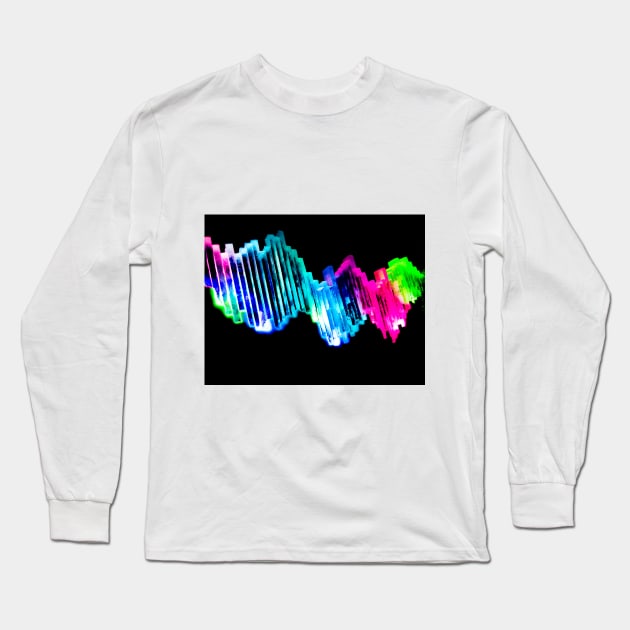 Neon Lights in Ice Long Sleeve T-Shirt by SafariByMarisa